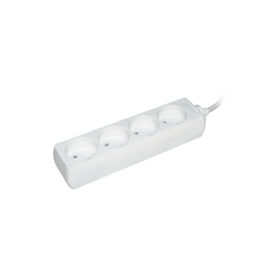 Удлинитель 4 места, 2Р/3м, 2х0.75мм2, 10А/250В, IEK WYP10-06-04-03-N