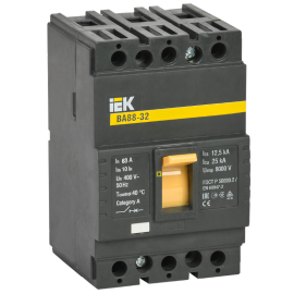 Выключатель автоматический ВА88-32 3Р 63А 25кА, IEK SVA10-3-0063
