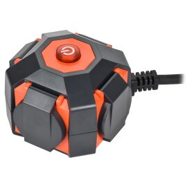 Удлинитель на магните У04В 4 места с защитными крышками IP44 с заземлением 2P+PE 5 метров КГ 3х1,5мм