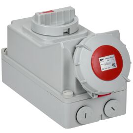 Розетка с механической блокировкой ССИ-824 32А-6ч/380В 3P+PE IP67 IEK