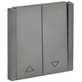 FORTE&PIANO Выключатель жалюзи 10А FP511 сталь IEK