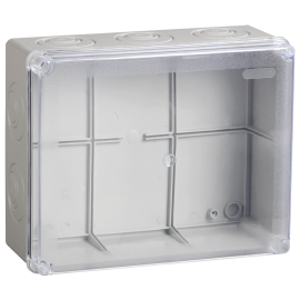 Коробка распаячная для о/п 240х195х165мм IP44 (каб.вводы 5шт), КМ41277, IEK UKO10-240-195-165-K51-44
