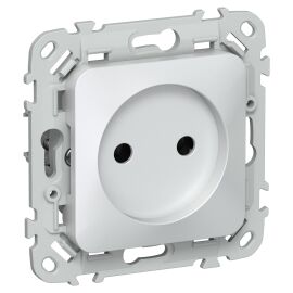 FLITE Розетка без заземления без защитных шторок безвинтовое крепление 10А РС01-1-ФлЖ жемчуг IEK