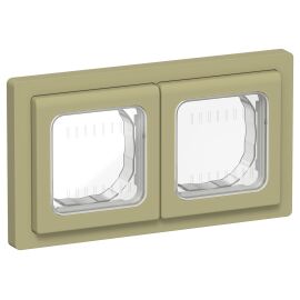 FLITE Рамка 2-местная IP55 Рпро-2-55-ФлО оливковый IEK