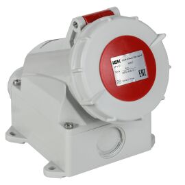 Розетка стационарная ССИ-1142 16А-6ч 380В 3P+PE IP67 IEK