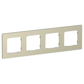 FLITE Рамка 4-местная РУ-4-К-ФлШ шампань IEK