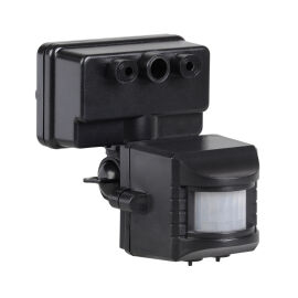 Датчик движения ДД 019, 1100Вт, 120град., 12м, IP44, черный, IEK LDD13-019-1100-002