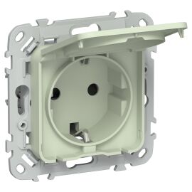 FLITE Розетка с заземлением с защитными шторками и крышкой 16А IP44 РСшкр11-0-44-ФлП панг IEK