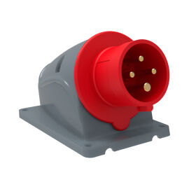 Вилка стационарная ССИ-514, 16А-6ч/380-415В, 3Р+РЕ, IP44, IEK PSN52-016-4