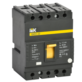 Выключатель автоматический ВА88-33 3Р 16А 35кА, IEK SVA20-3-0016