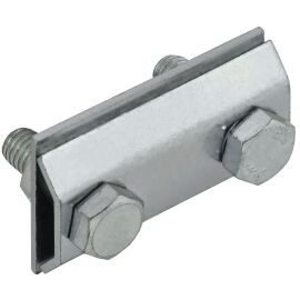 Зажим соединительный сквозной пруток-пруток 8мм оцинкованная сталь IEK