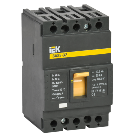 Выключатель автоматический ВА88-32 3Р 40А 25кА, IEK SVA10-3-0040