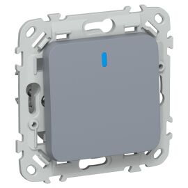 FLITE Выключатель 1-клавишный с индикацией 10А ВС11-1-1-ФлМ маренго IEK