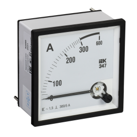 Амперметр Э47 300/5А кл. точн. 1,5 72х72мм, IEK IPA10-6-0300-E