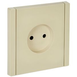 FORTE&PIANO Розетка 1-местная без заземления без защитных шторок винтовое крепление 10А FP418 ваниль