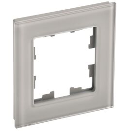 BRITE Рамка 1 -местная РУ-1-2-БрД стекло дымчатый IEK