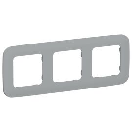 FLITE Рамка 3-местная РУ-3-А-ФлС серый IEK