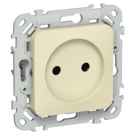 FLITE Розетка без заземления без защитных шторок безвинтовое крепление 10А РС01-1-ФлН навахо IEK