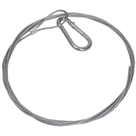Трос стальной с карабином 10 м., IEK CLP1M-SRC-2-10