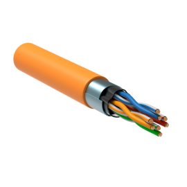Кабель FTP 4 пары, Кат.5e, внутр., 0,52мм, LSZH, оранж., 305м, ITK LC1-C5E04-327-T-P-R