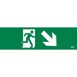 Этикетка самоклеящаяся 310х90мм "Фигура/стрелка вниз вправо" IEK