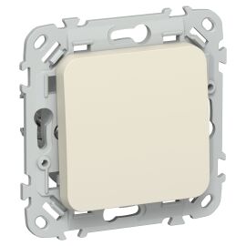 FLITE Выключатель 1-клавишный 10А ВС11-1-0-ФлСл сливочный IEK