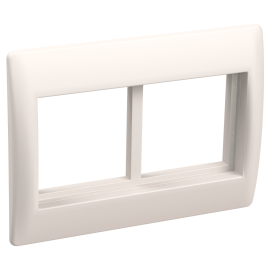 Рамка и суппорт для К.К. "Праймер" на 4 модуля, 75мм, белый, IEK CKK-40D-RSU4-075-K01