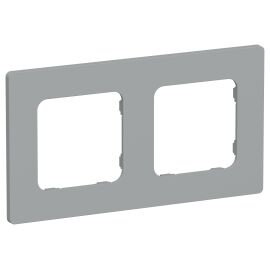 FLITE Рамка 2-местная РУ-2-К-ФлС серый IEK