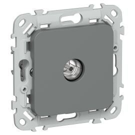 FLITE Розетка TV экранированная оконечная тип M РТВм-1-1-1-ФлМА мокрый асфальт IEK