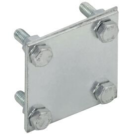 Зажим крестообразный полоса-полоса 40мм оцинкованная сталь IEK