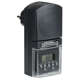 РТЭ-3 Розетка-таймер электронный 1мин 7дн 140on/off 16А IP44 черный IEK