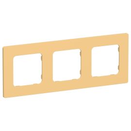 FLITE Рамка 3-местная РУ-3-К-ФлЗ золотарник IEK