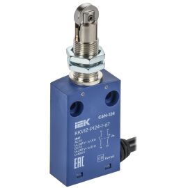 Выключатель концевой C6N-124 толкатель с нажимным роликом резьбовое крепление IP67 IEK