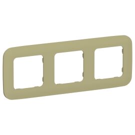 FLITE Рамка 3-местная РУ-3-А-ФлО оливковый IEK