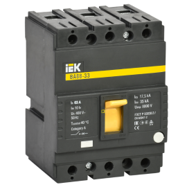 Выключатель автоматический ВА88-33 3Р 63А 35кА, IEK SVA20-3-0063