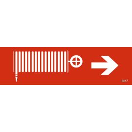 Этикетка самоклеящаяся 310х90мм "Пожарный кран/стрелка направо" IEK