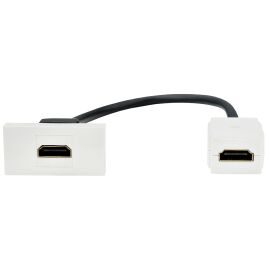 PRIMER РКМ-10-00-П Розетка HDMI M/M (1 модуль) белая IEK