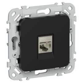 FLITE Розетка компьютерная RJ45 категория 6 STP РК6-1-1-ФлЧ черный IEK