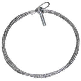 Трос стальной с рым-болтом М8, 10 м., IEK CLP1M-SRB-2-8-10