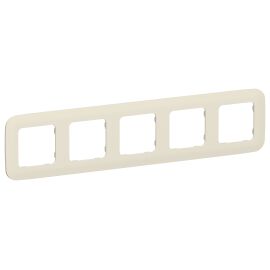 FLITE Рамка 5-местная РУ-5-А-ФлСл сливочный IEK