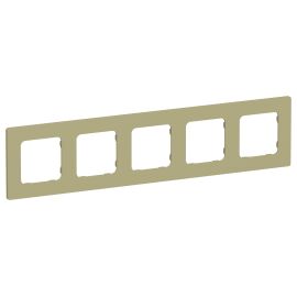 FLITE Рамка 5-местная РУ-5-К-ФлО оливковый IEK