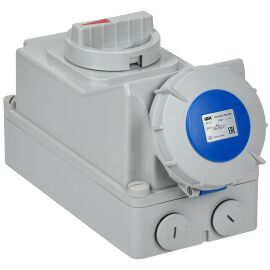 Розетка с механической блокировкой ССИ-823 32А-6ч/220В 2P+PE IP67 IEK