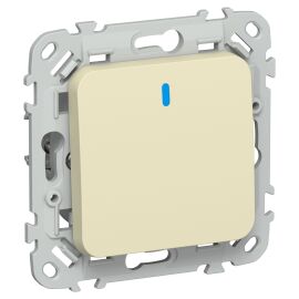 FLITE Выключатель 1-клавишный проходной с индикацией 10А ВС61-1-1-ФлН навахо IEK