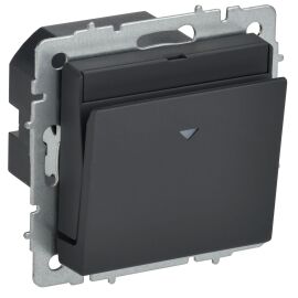 BRITE Выключатель карточный 30А ВС10-1-8-БрГ графит IEK