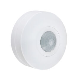 Датчик движения ДД 025, 1200Вт, 360 град.,6м, IP20, белый, IEK LDD11-025-1200-001