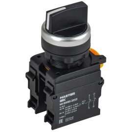 Переключатель на 3 положения 2NO чёрный MASTER IEK