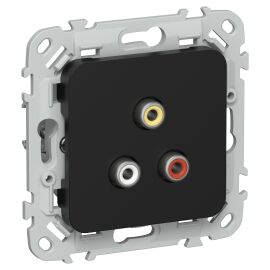 FLITE Розетка RCA РАрса-ФлЧ черный IEK