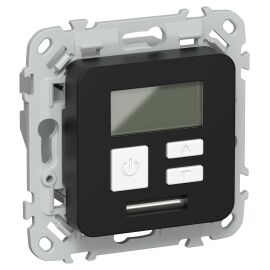 FLITE Термостат электронный с дисплеем 16А Т-ФлЧ черный IEK