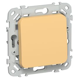 FLITE Выключатель 1-клавишный кнопочный 10А ВС11-2-0-ФлЗ золотарник IEK