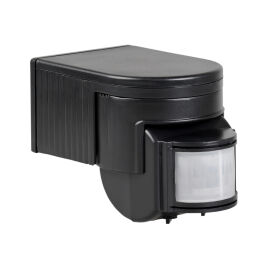 Датчик движения ДД 012, 1100Вт, 180град., 12м, IP44, черный, IEK LDD10-012-1100-002